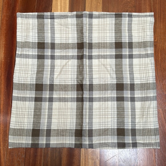 Pottery Barn Accents Pottery Barn Plaid Pillow Cover 24 Square Poshmark
